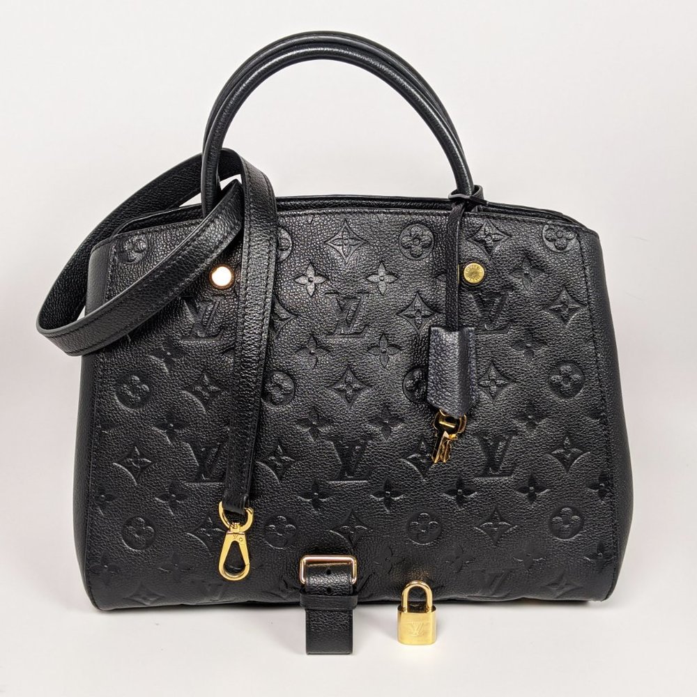 SOLD Louis Vuitton Empreinte Montaigne MM Black - Picture 7 of 9